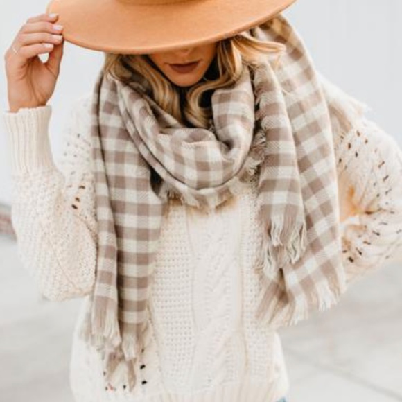 S. the Widow Accessories - Plaid Blanket Scarf